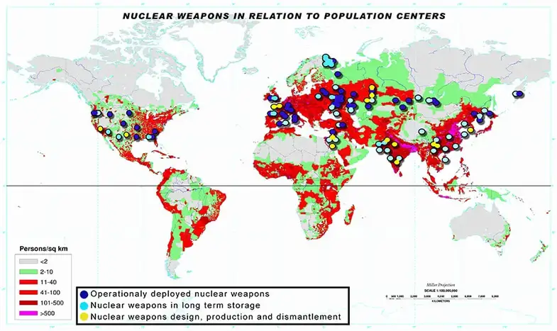 Safest Country - Nuclear Map